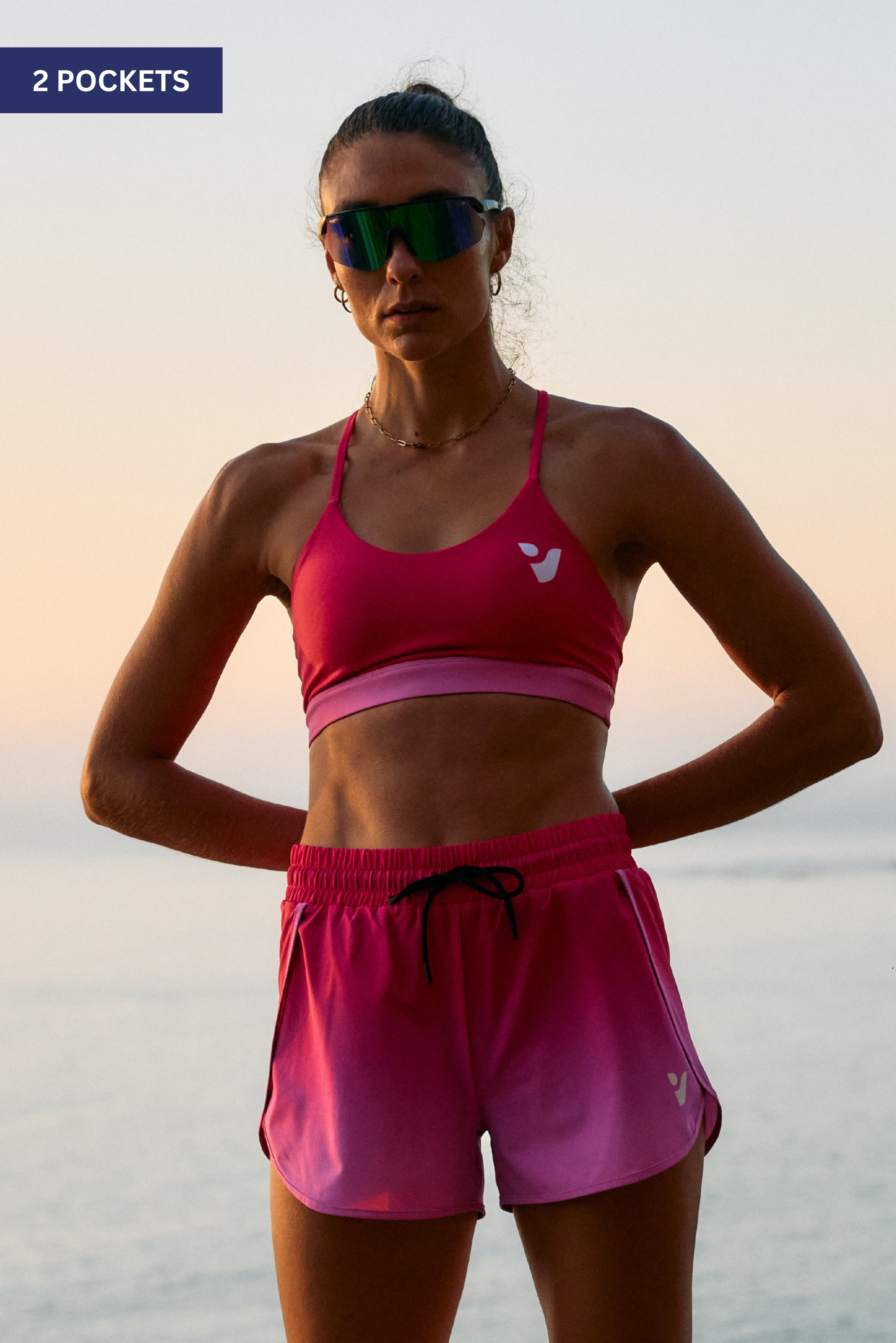 Pink Gradient - 2 in 1 Racer Shorts – VOXY