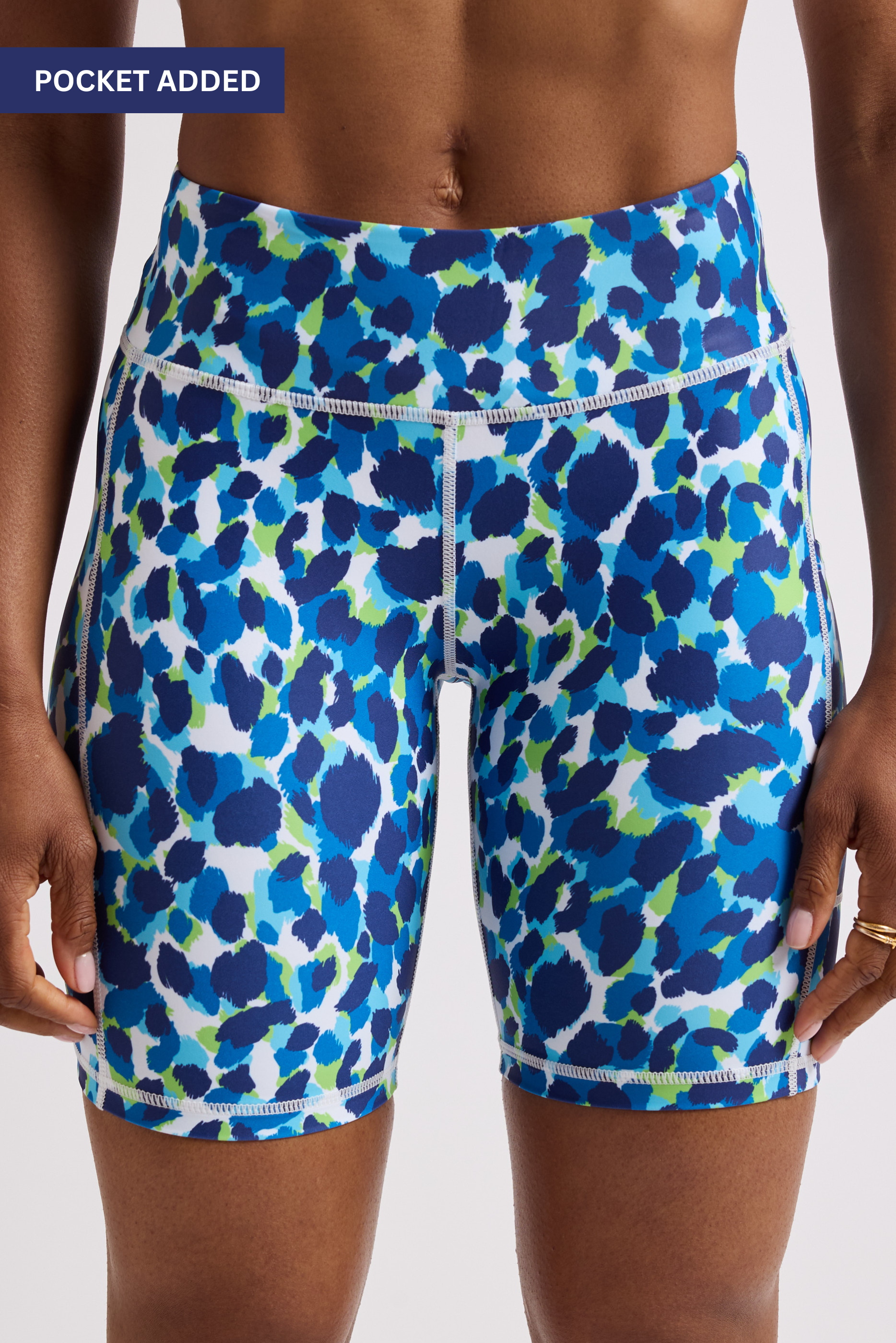 Blue Wild Biker Shorts 8” – VOXY