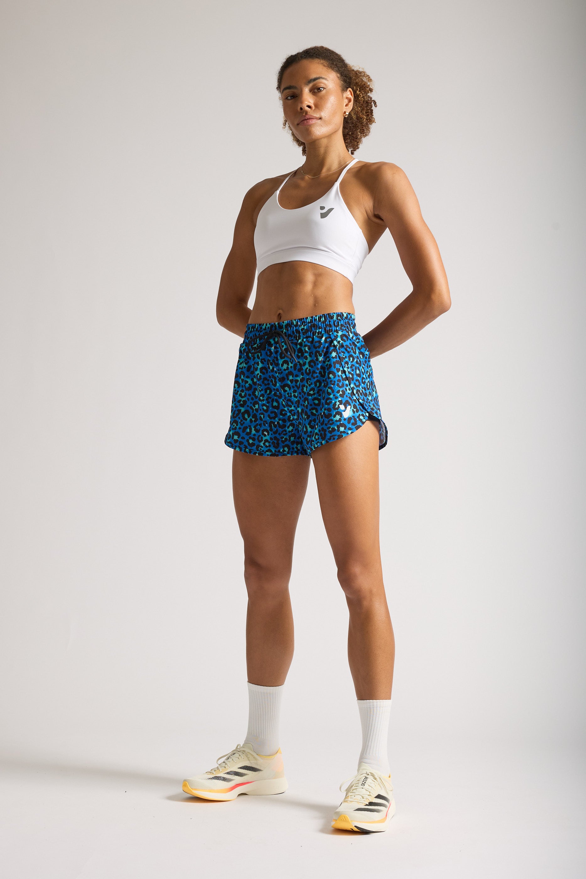 Blue Leopard 2-in-1 Running Shorts | VOXY – VOXY