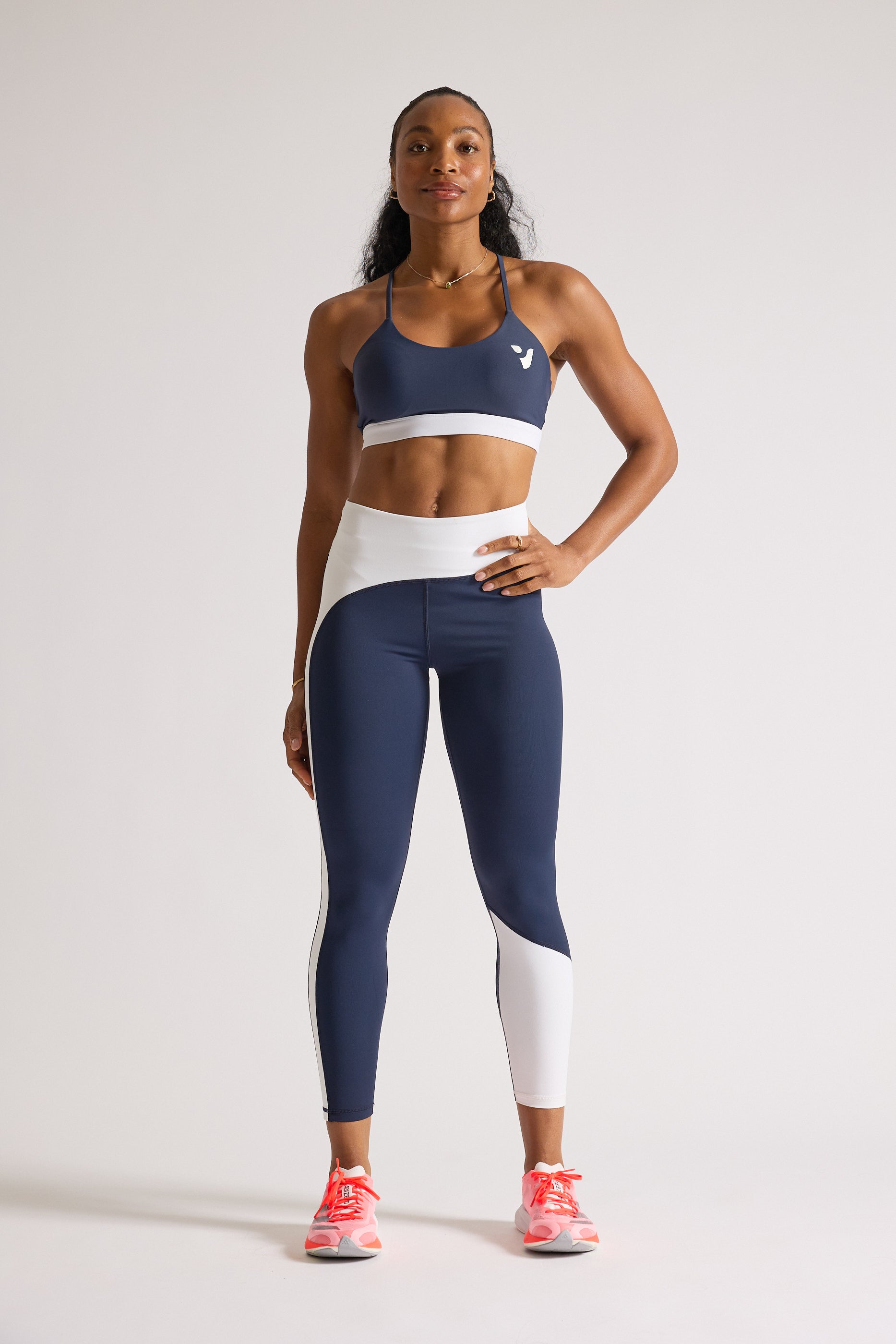 Navy White Stripe - Leggings – VOXY