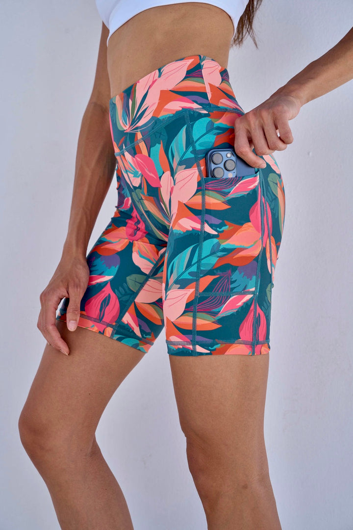 Rainforest Biker Shorts 8”