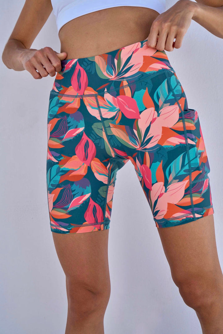 Rainforest Biker Shorts 8”