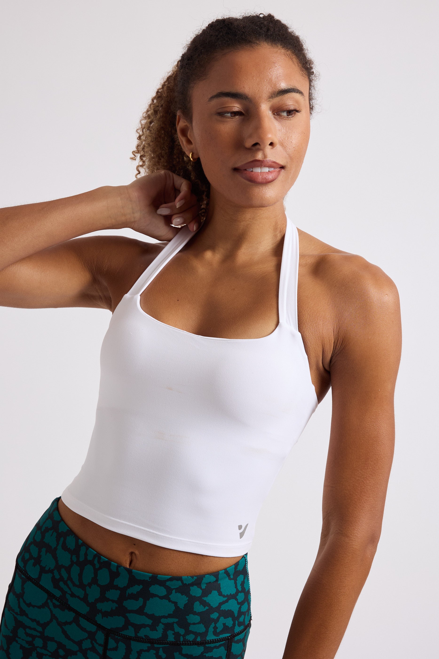 Halter Neck Sports Top - White – VOXY