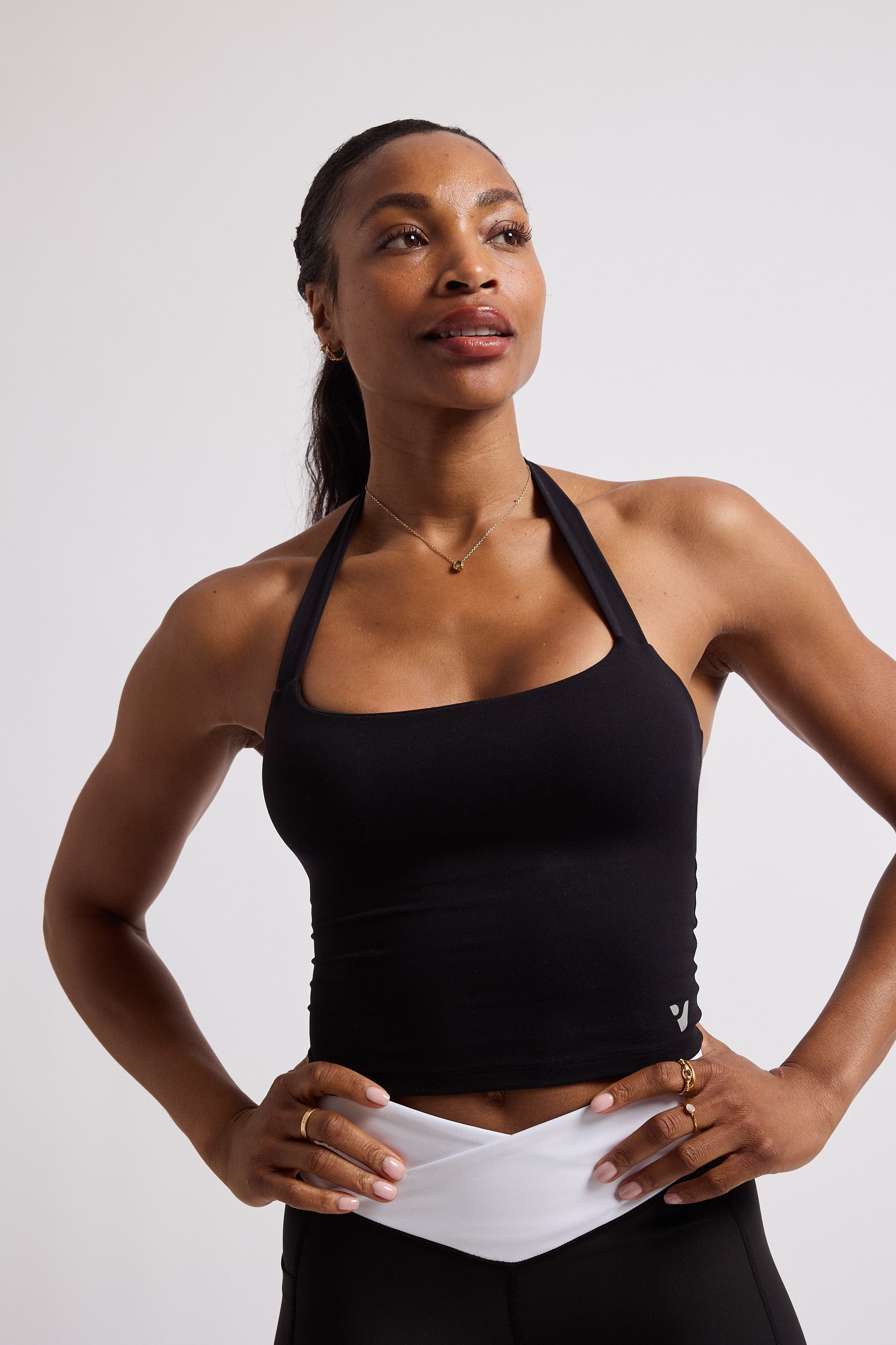 Halter Neck Sports Top - Black – VOXY