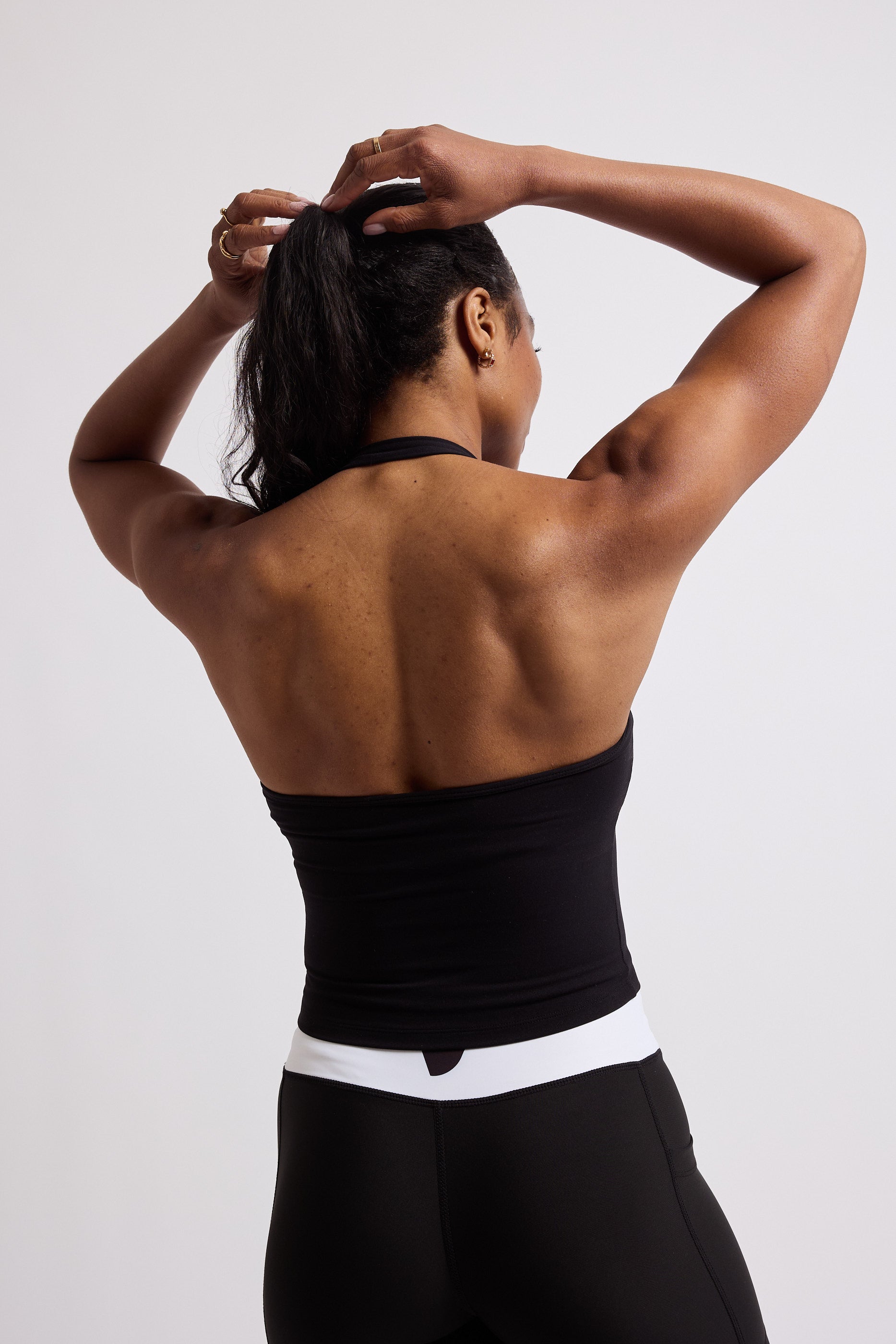 Halter Neck Sports Top - Black – VOXY