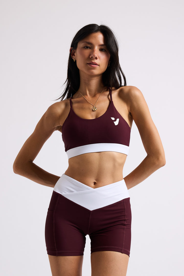 Staple Bra - Maroon