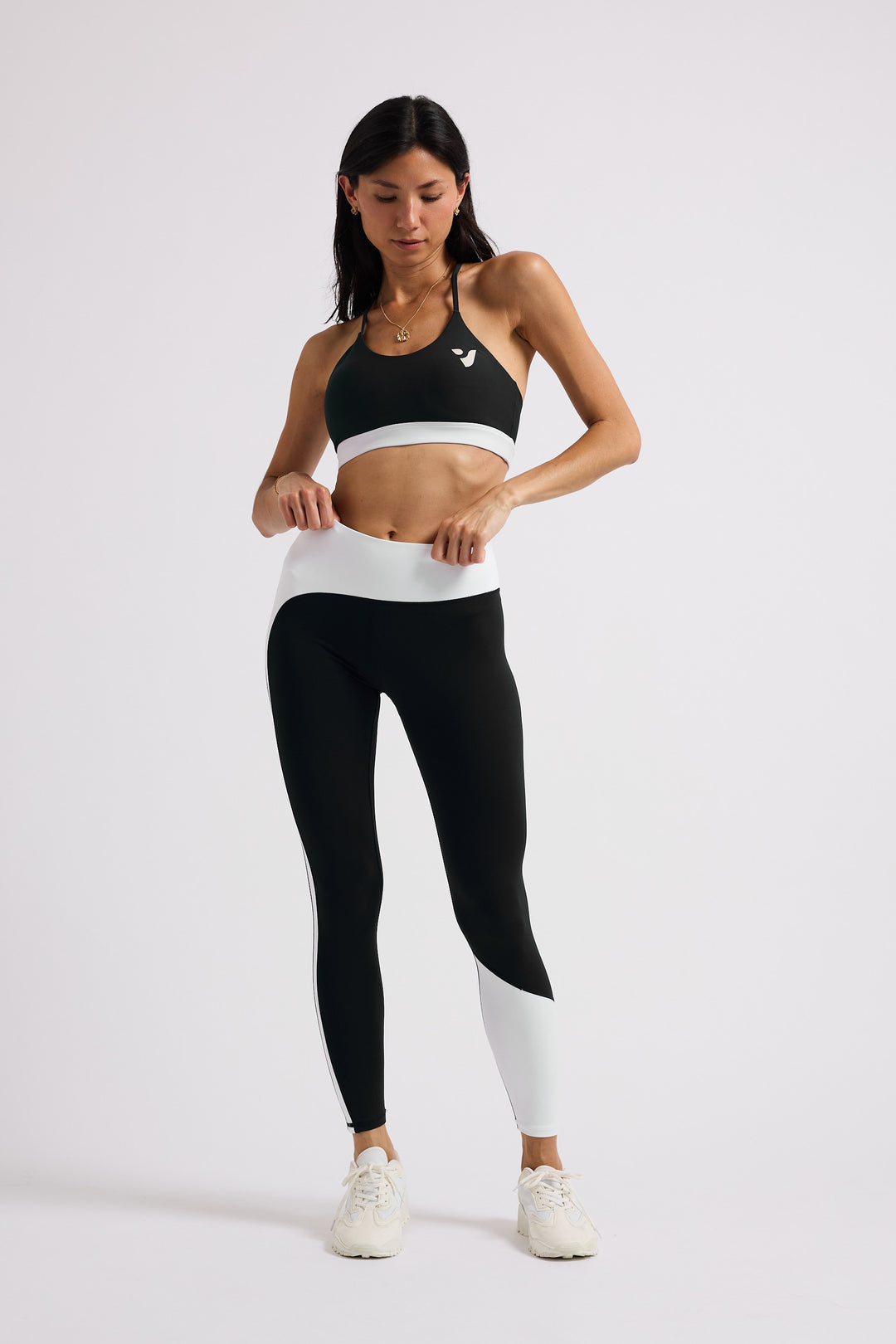 Black White Stripe - Leggings