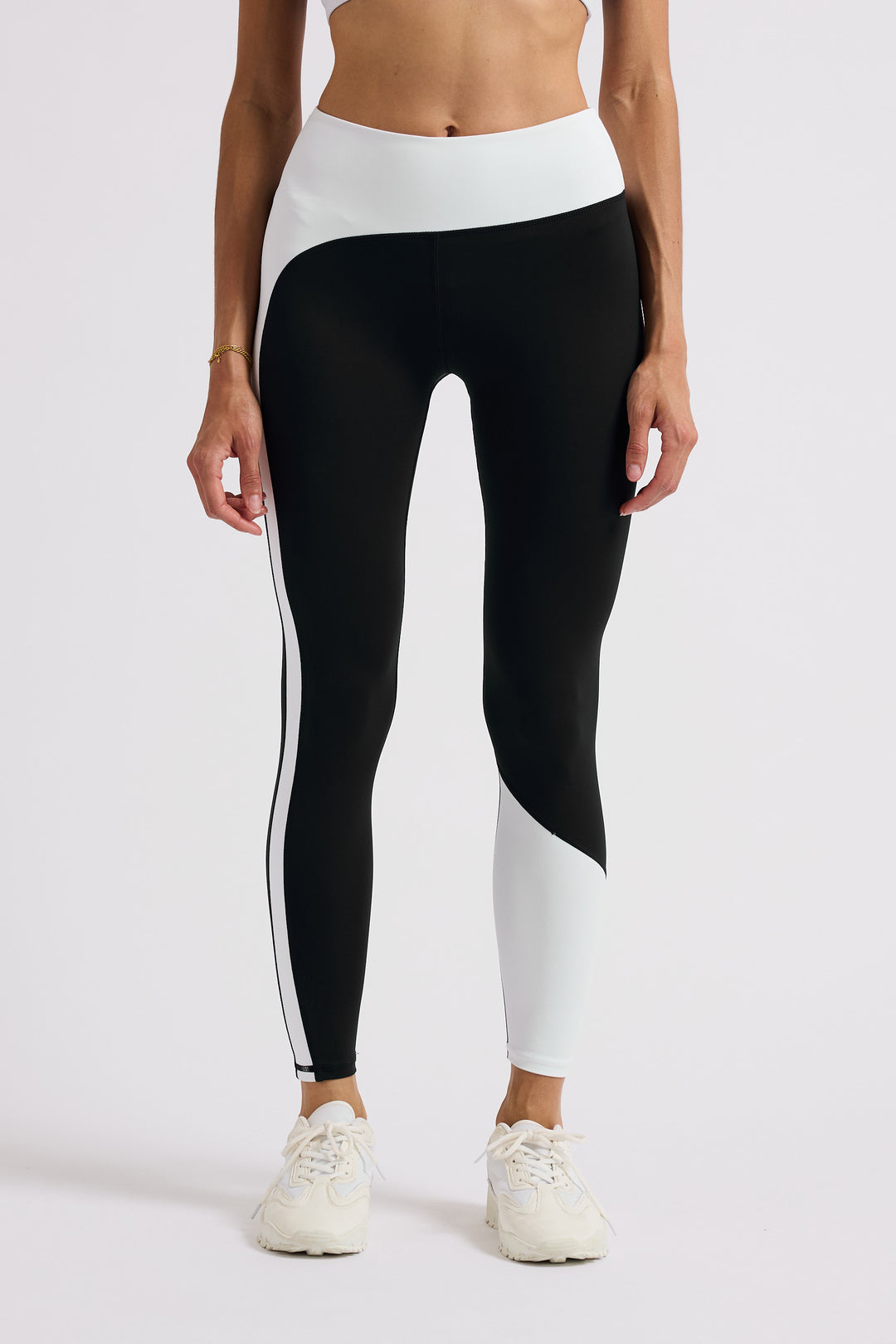 Black White Stripe - Leggings