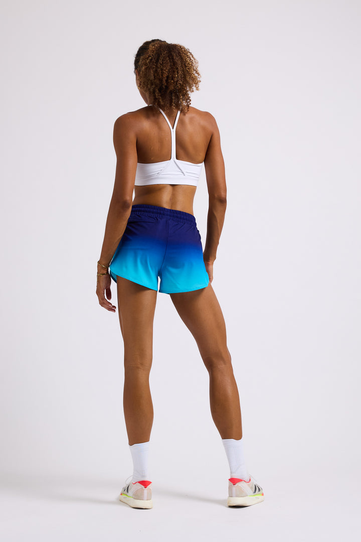 Blue Gradient - 2 in 1 Racer Shorts