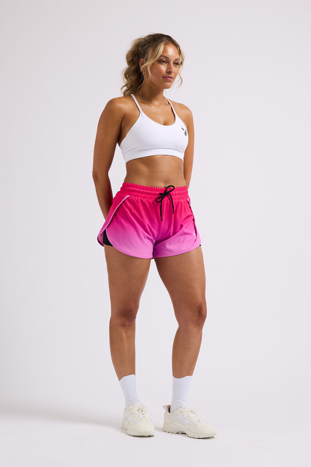 Pink Gradient - 2 in 1 Racer Shorts