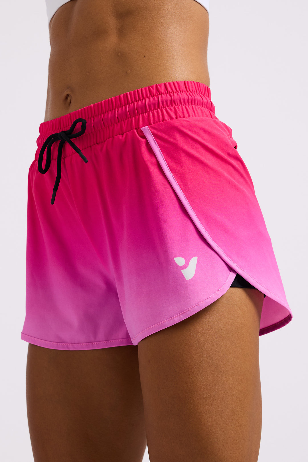 Pink Gradient - 2 in 1 Racer Shorts