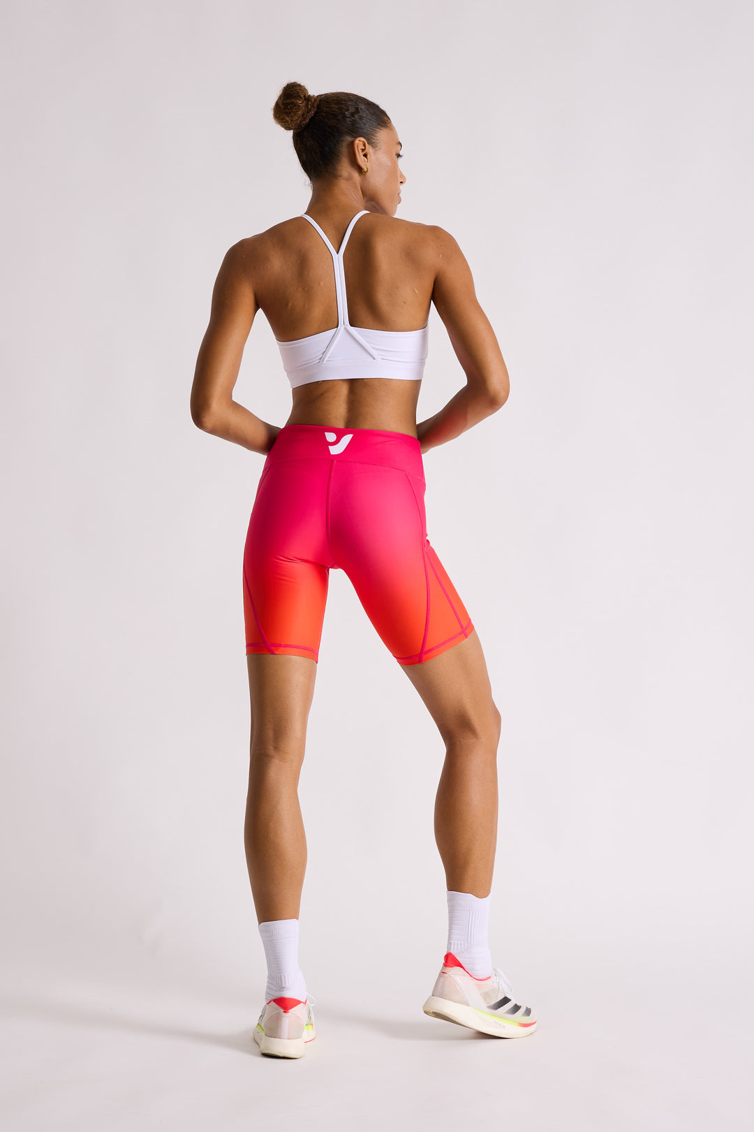 Fuscia Gradient Biker Shorts 8”