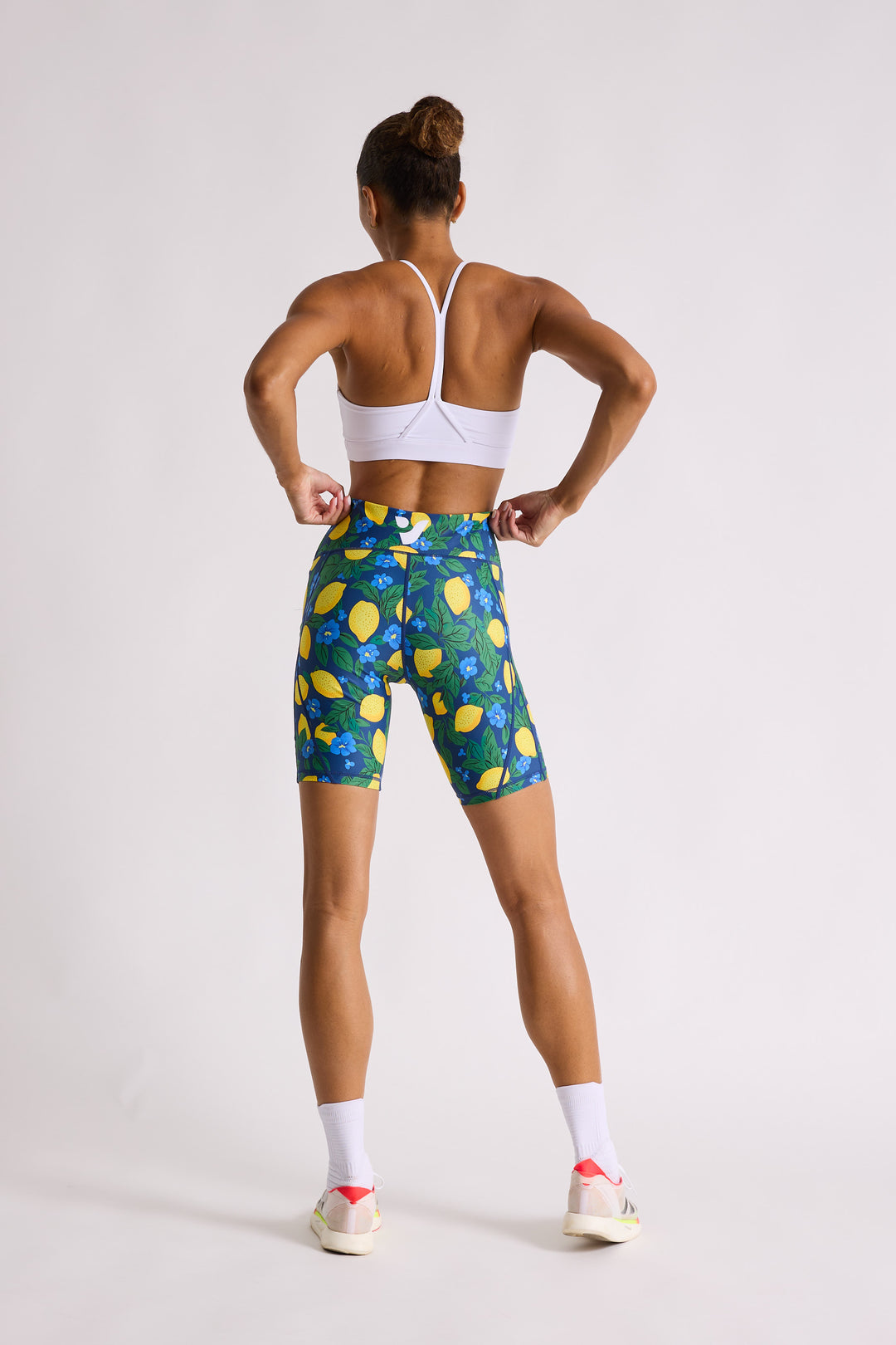 Lemon Biker Shorts 8”