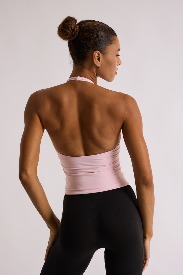 Wrap Front Halter Neck - Whisper