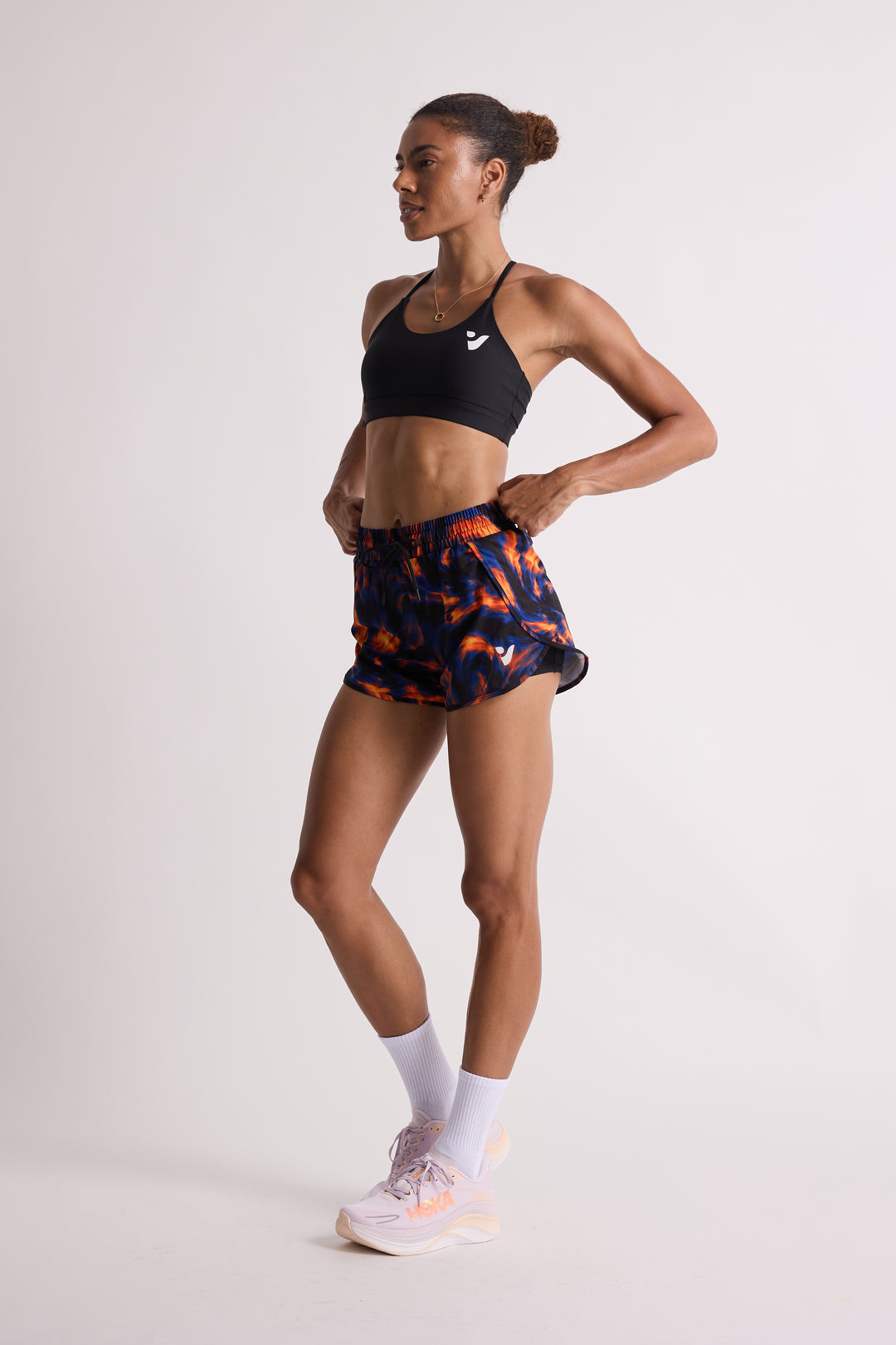 Orange Flare - 2 in 1 Racer Shorts