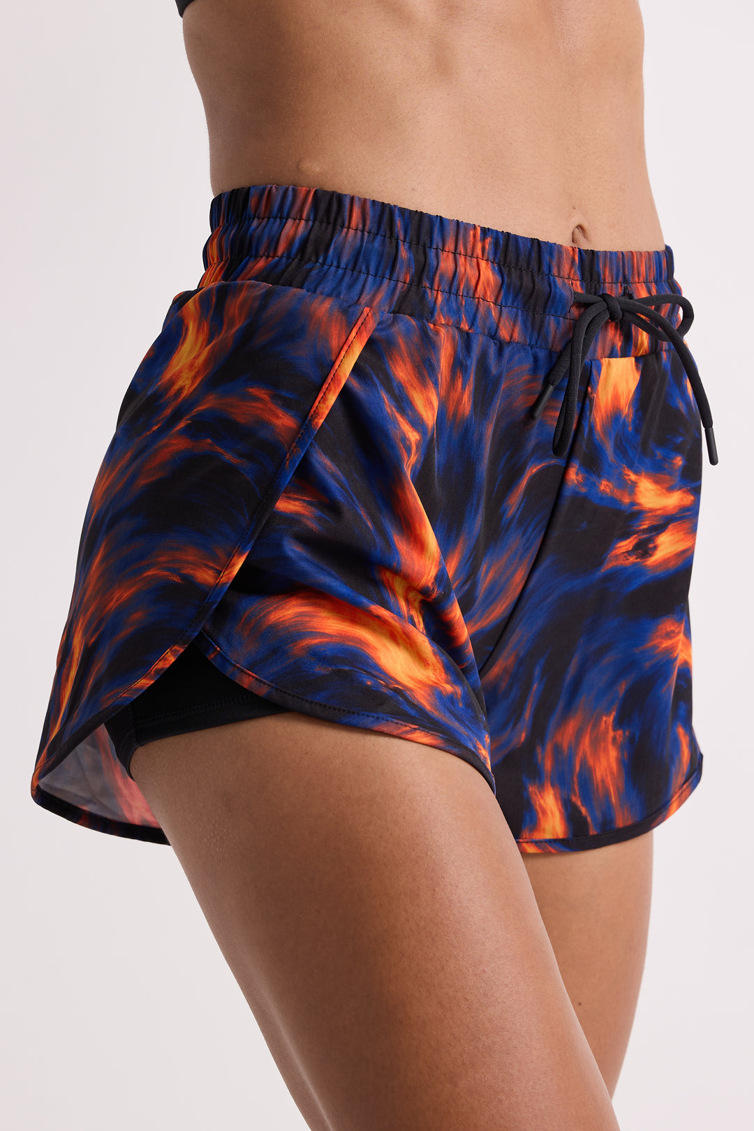 Orange Flare - 2 in 1 Racer Shorts