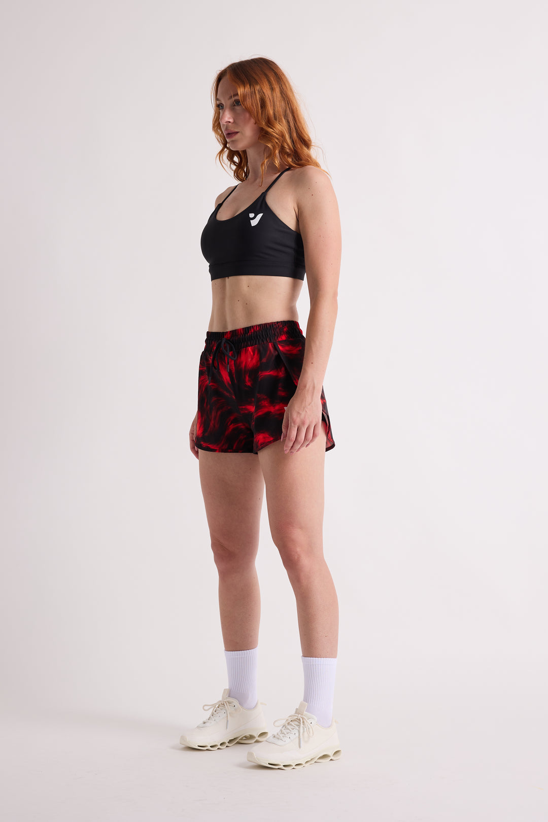 Red Flare - 2 in 1 Racer Shorts
