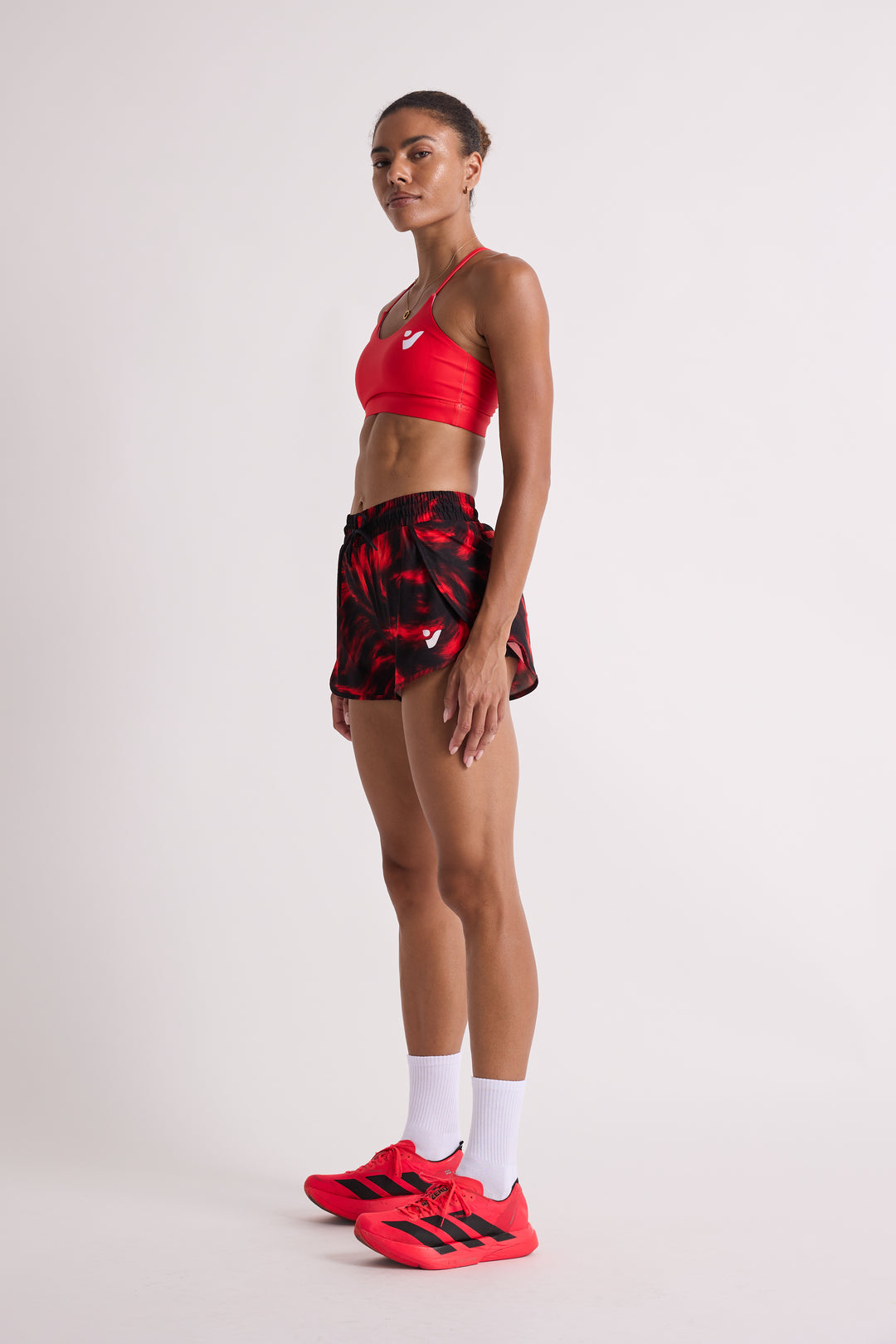Red Flare - 2 in 1 Racer Shorts