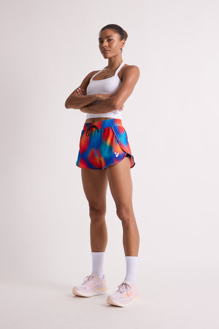 Orange Blur - 2 in 1 Racer Shorts