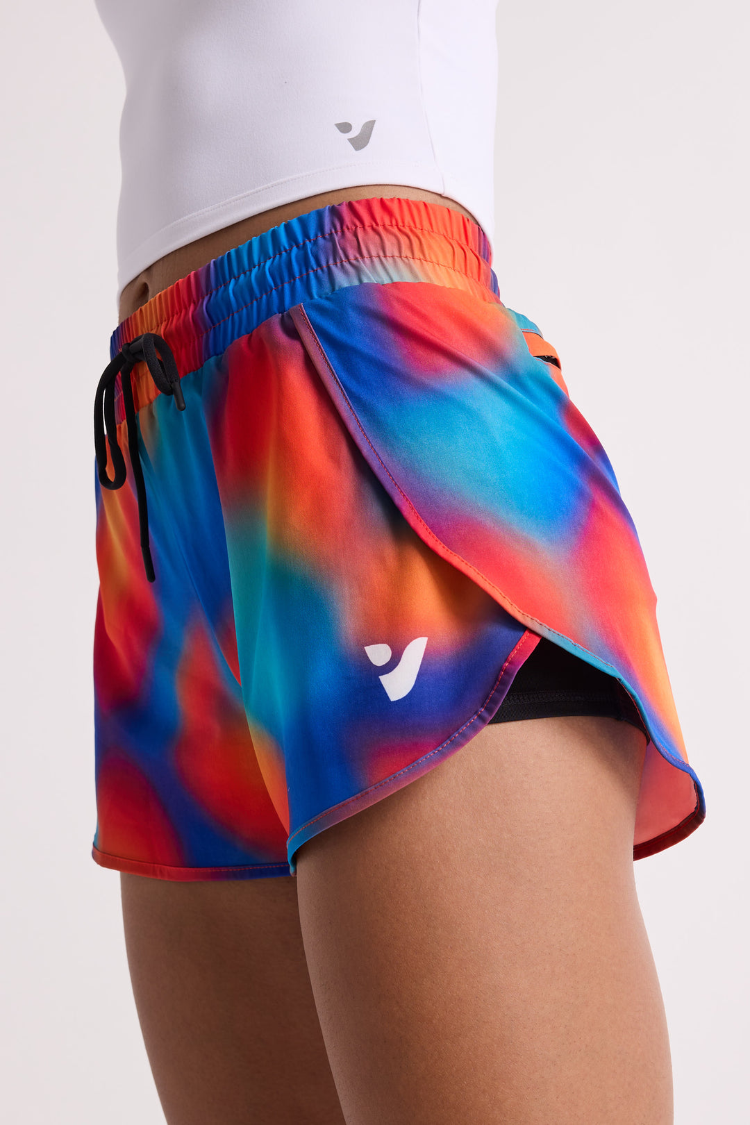 Orange Blur - 2 in 1 Racer Shorts