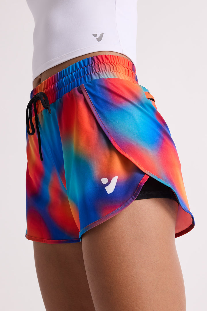 Orange Blur - 2 in 1 Racer Shorts