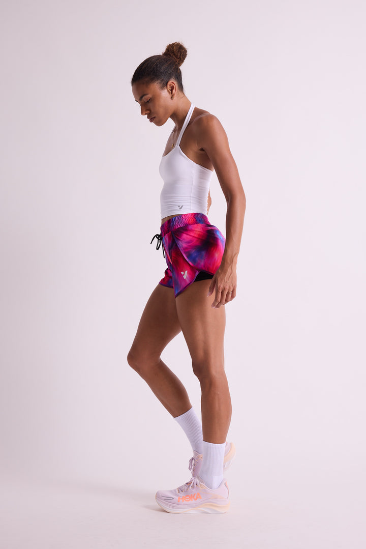 Pink Cosmic - 2 in 1 Racer Shorts