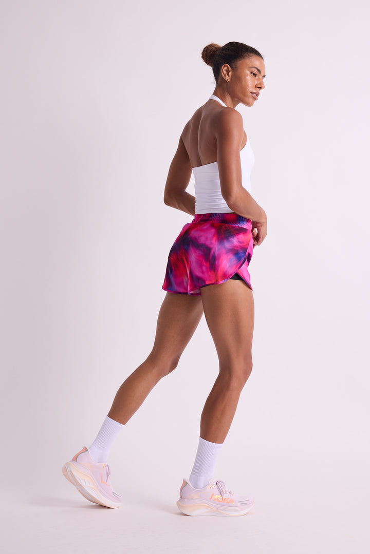 Pink Cosmic - 2 in 1 Racer Shorts