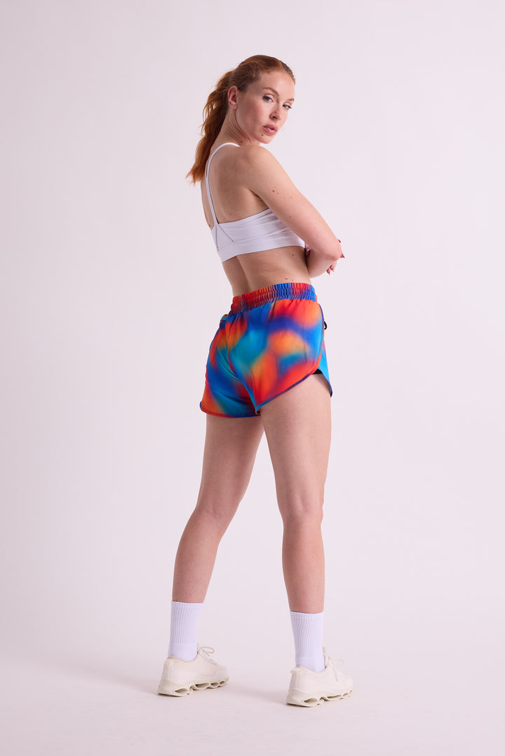 Orange Blur - 2 in 1 Racer Shorts