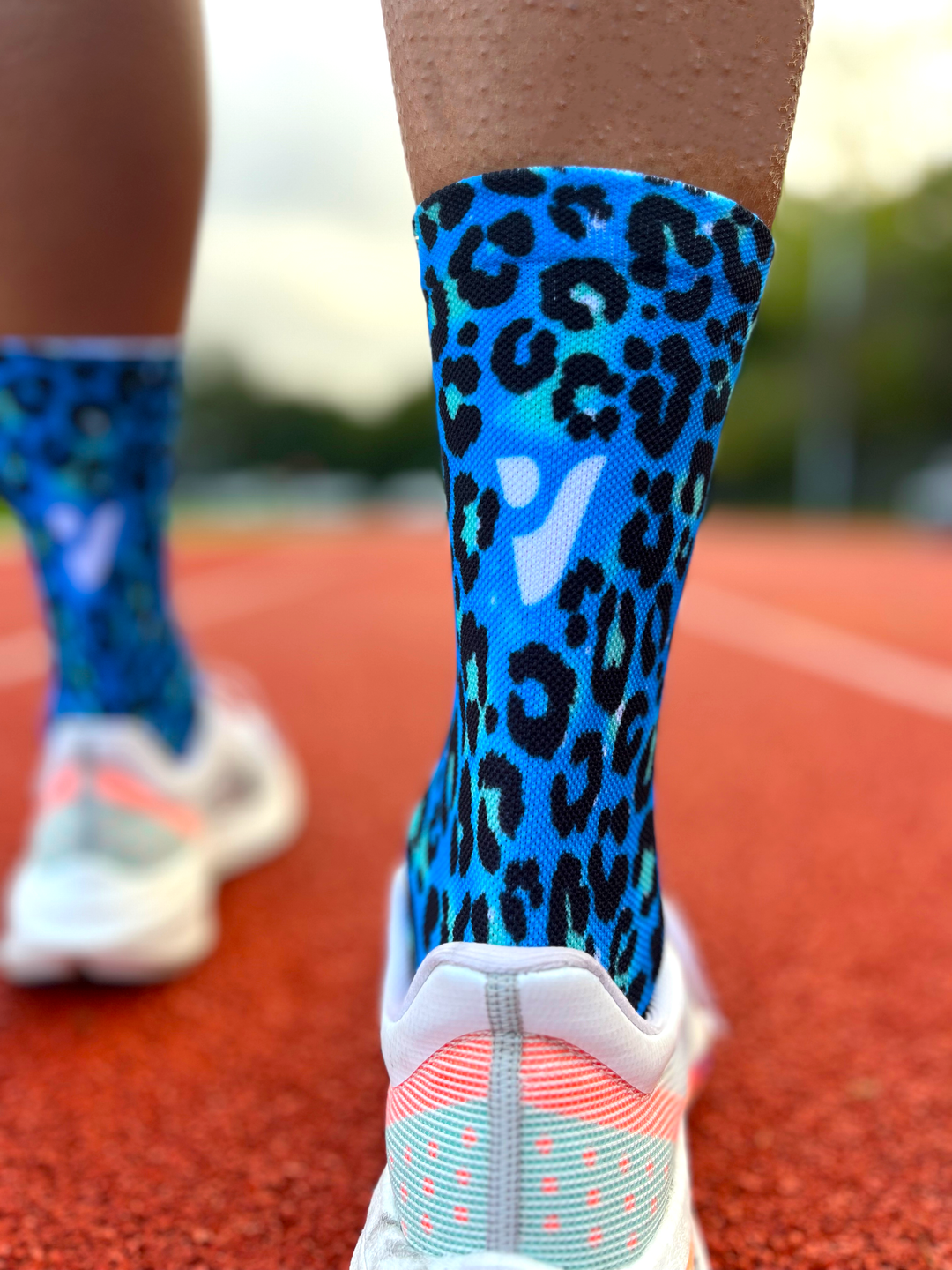 Blue Leopard - Performance Socks