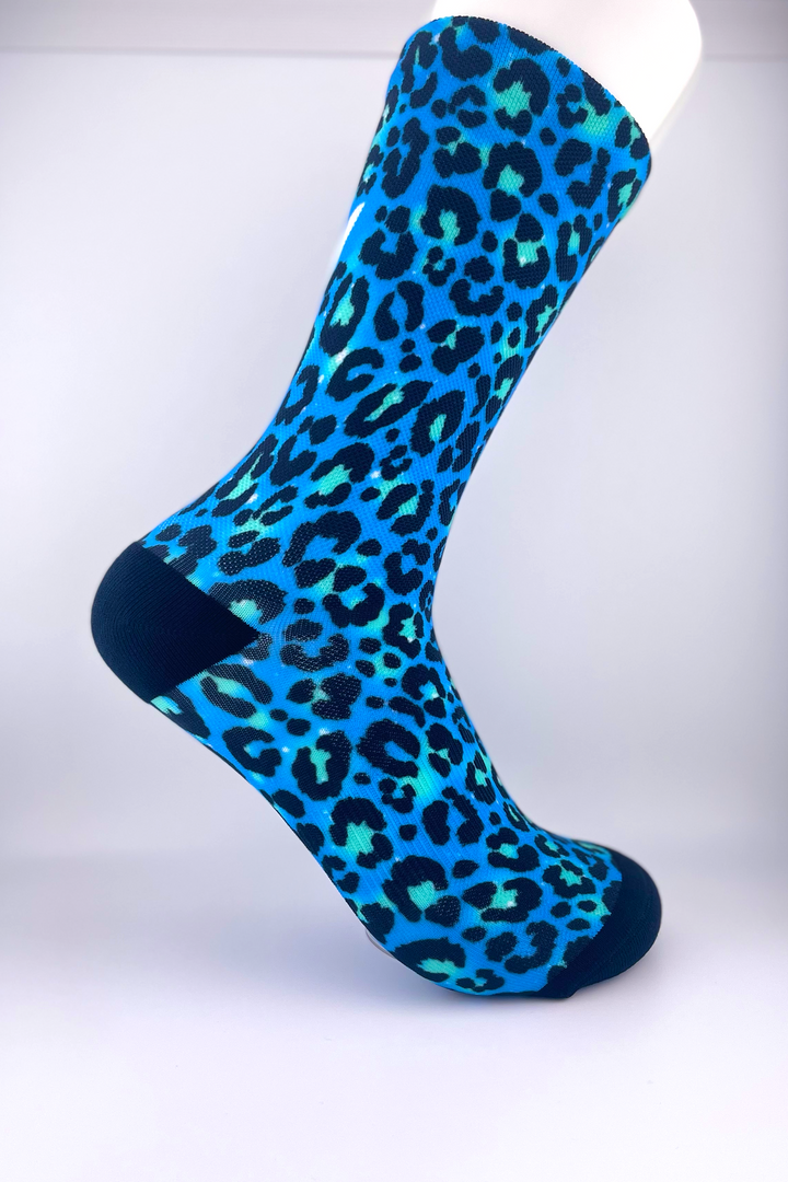 Blue Leopard - Performance Socks