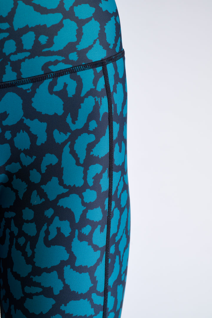 Teal Leopard - Leggings