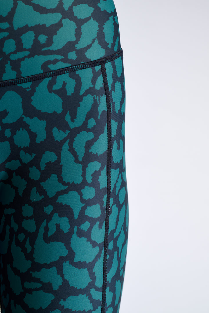 Teal Leopard - Leggings