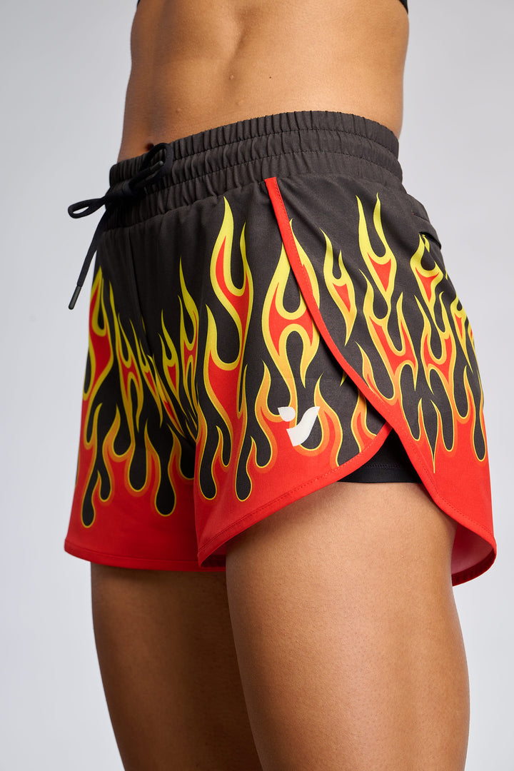 Feel The Burn - 2 in 1 Racer Shorts