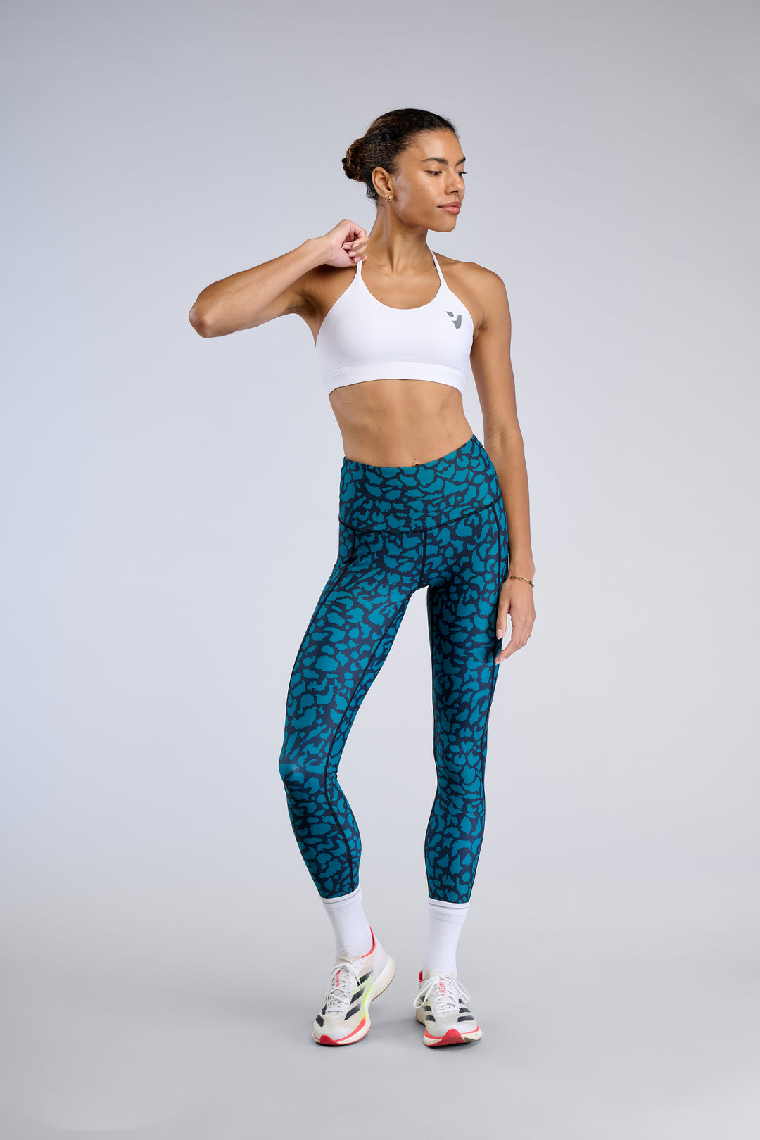 Teal Leopard - Leggings