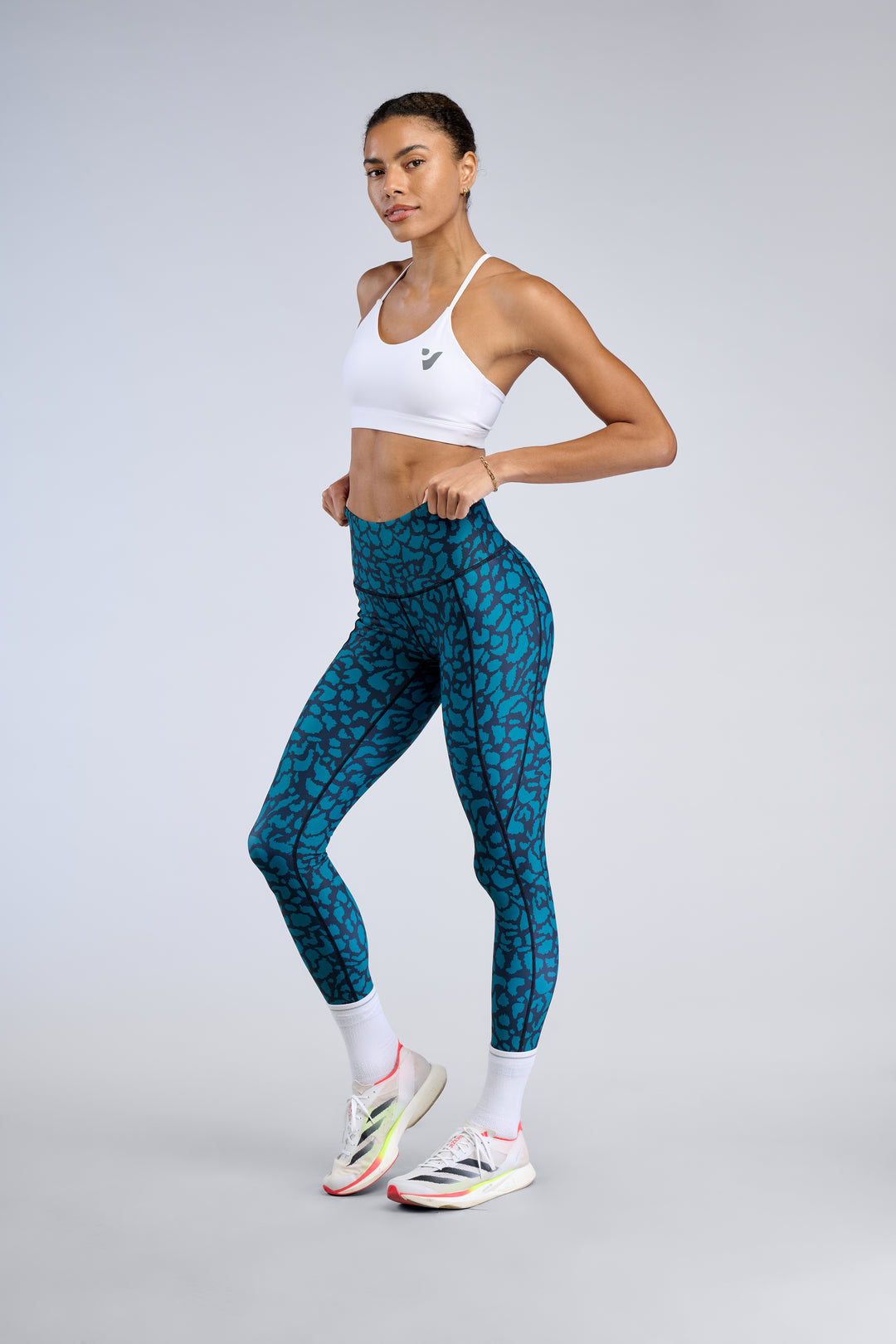 Teal Leopard - Leggings