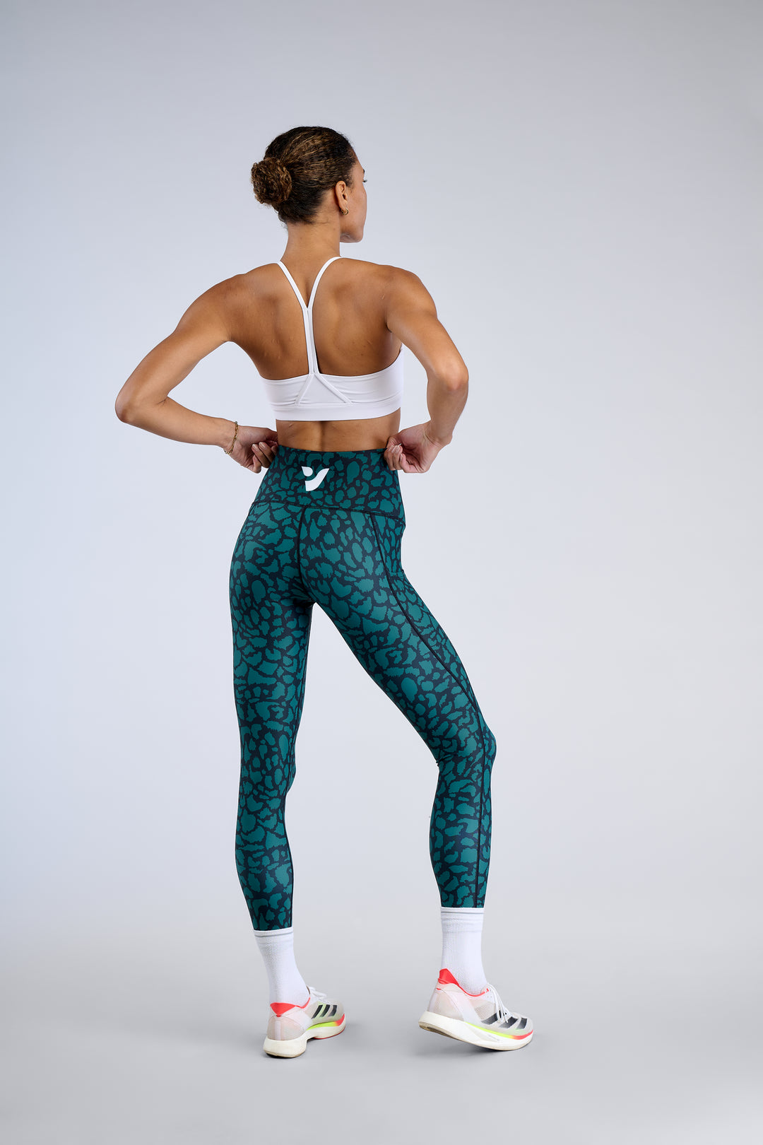 Teal Leopard - Leggings