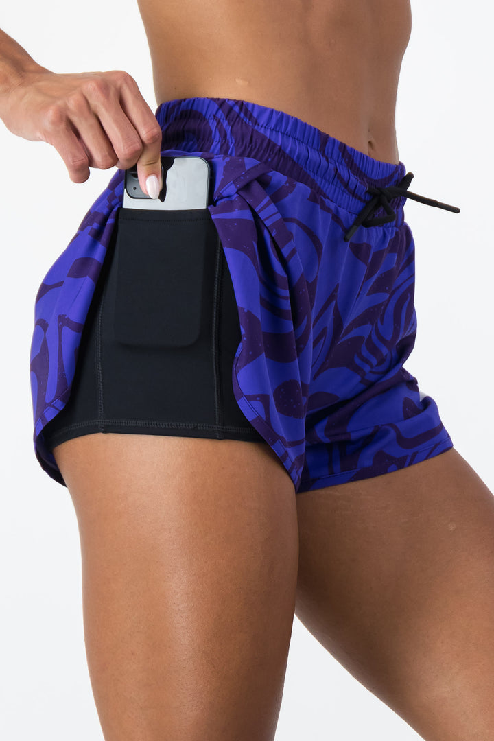 Amethyst - 2 in 1 Racer Shorts