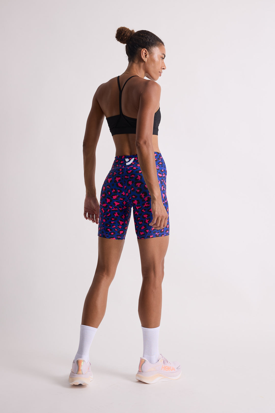 Bubblegum Leopard Biker Shorts 8”