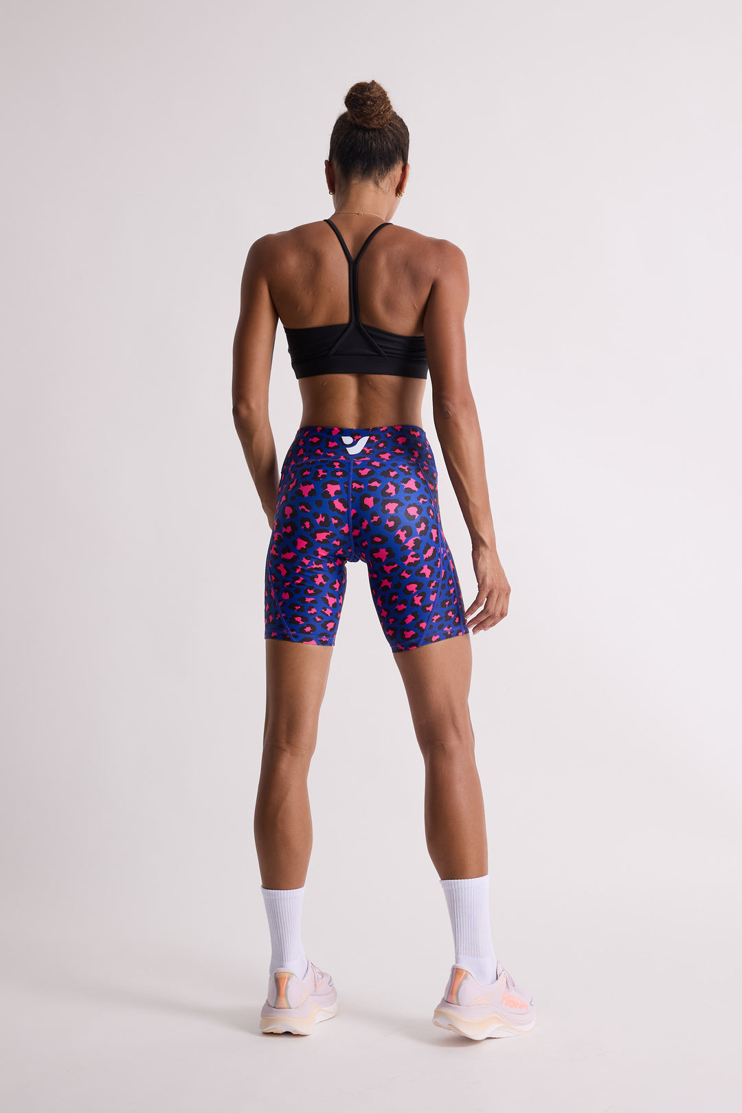 Bubblegum Leopard Biker Shorts 8”