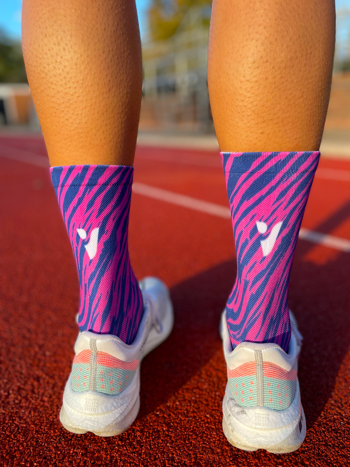 Zesty Zebra - Performance Socks